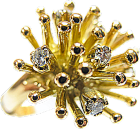 Bague Hérisson et Diamant