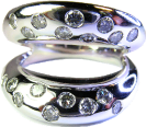 bague or blanc diamant